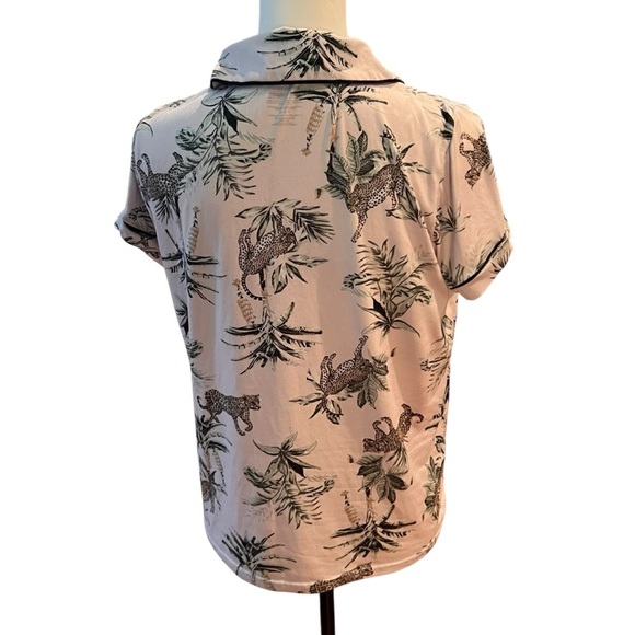 BCBCMAXAZRIA Women's Pink Animal Print Pyjama Top SZ S - Picture 3 of 7